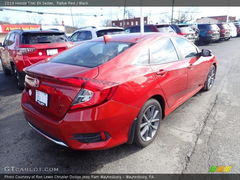 Rallye Red / Black 2019 Honda Civic EX Sedan