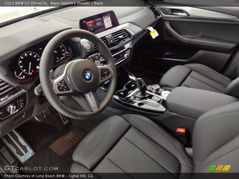  2021 X3 sDrive30i Black Interior