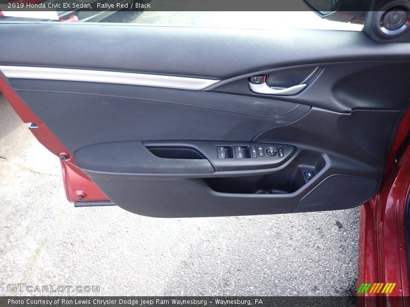 Rallye Red / Black 2019 Honda Civic EX Sedan