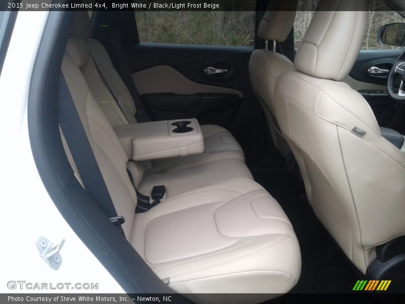 Bright White / Black/Light Frost Beige 2015 Jeep Cherokee Limited 4x4