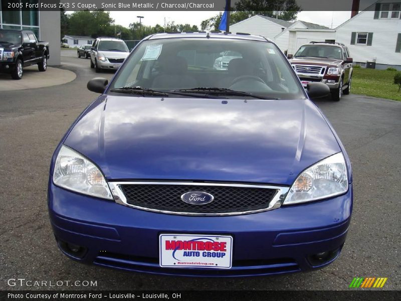 Sonic Blue Metallic / Charcoal/Charcoal 2005 Ford Focus ZX3 S Coupe