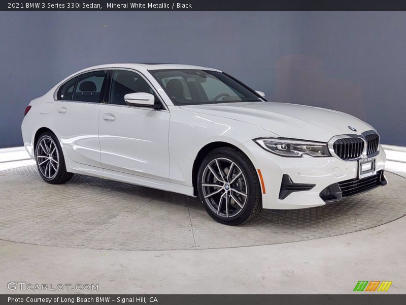 Mineral White Metallic / Black 2021 BMW 3 Series 330i Sedan