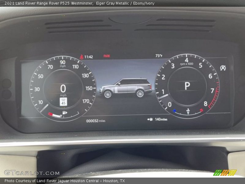 Eiger Gray Metallic / Ebony/Ivory 2021 Land Rover Range Rover P525 Westminster