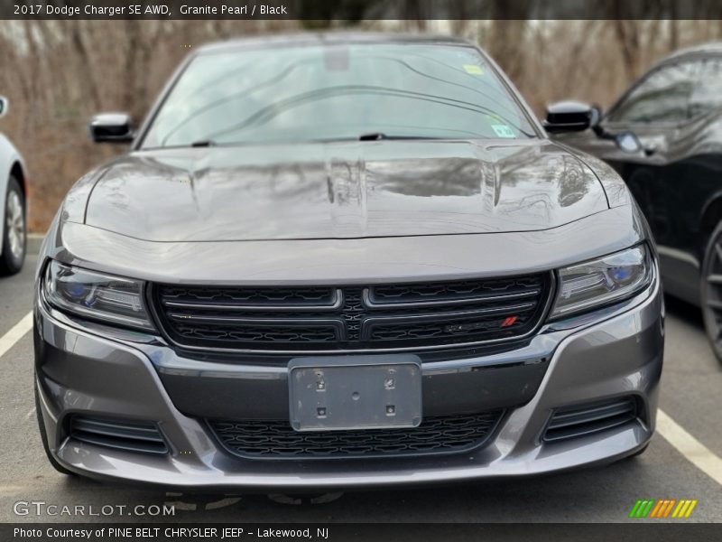 Granite Pearl / Black 2017 Dodge Charger SE AWD