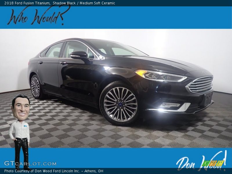 Shadow Black / Medium Soft Ceramic 2018 Ford Fusion Titanium