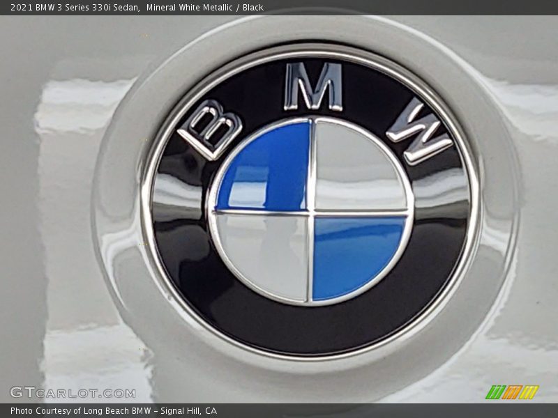 Mineral White Metallic / Black 2021 BMW 3 Series 330i Sedan