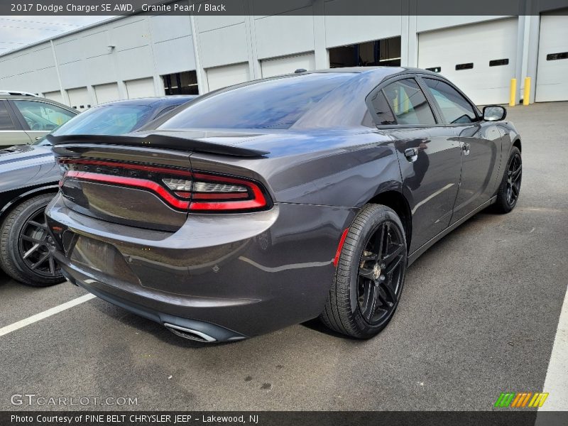 Granite Pearl / Black 2017 Dodge Charger SE AWD