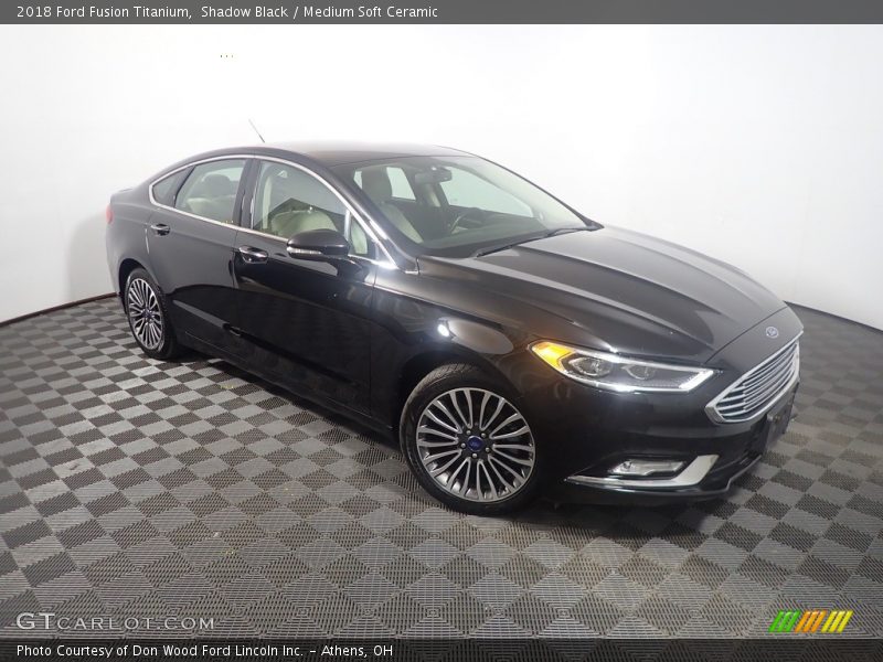 Shadow Black / Medium Soft Ceramic 2018 Ford Fusion Titanium