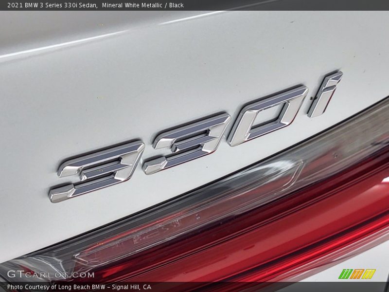 Mineral White Metallic / Black 2021 BMW 3 Series 330i Sedan