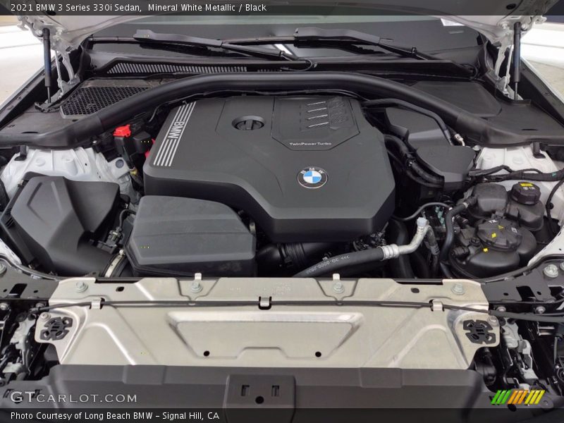 Mineral White Metallic / Black 2021 BMW 3 Series 330i Sedan
