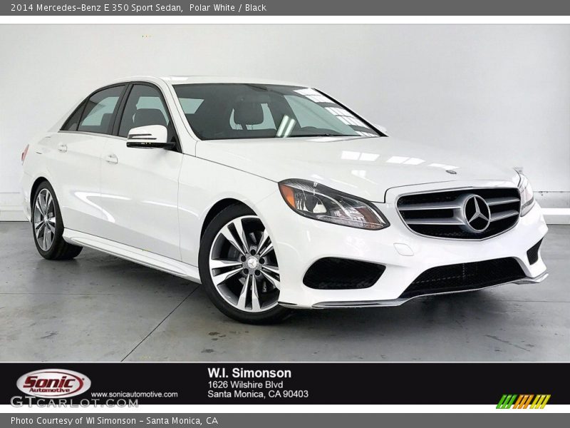 Polar White / Black 2014 Mercedes-Benz E 350 Sport Sedan