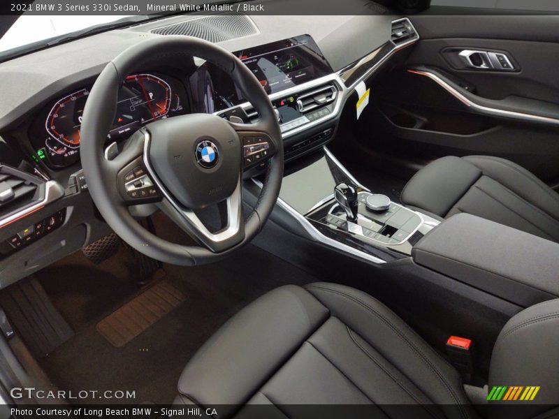 Mineral White Metallic / Black 2021 BMW 3 Series 330i Sedan