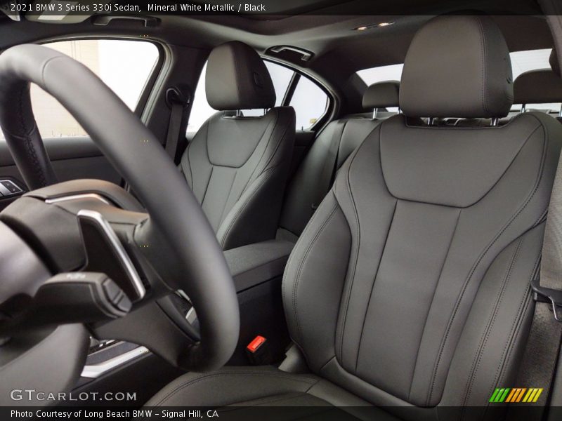 Mineral White Metallic / Black 2021 BMW 3 Series 330i Sedan