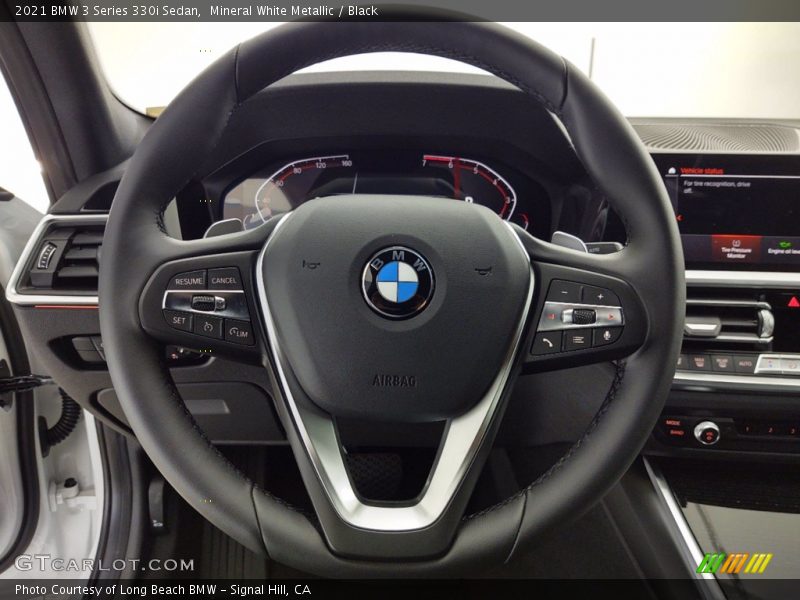 Mineral White Metallic / Black 2021 BMW 3 Series 330i Sedan