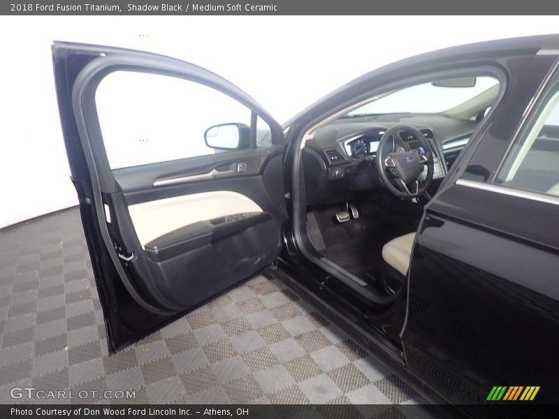 Shadow Black / Medium Soft Ceramic 2018 Ford Fusion Titanium