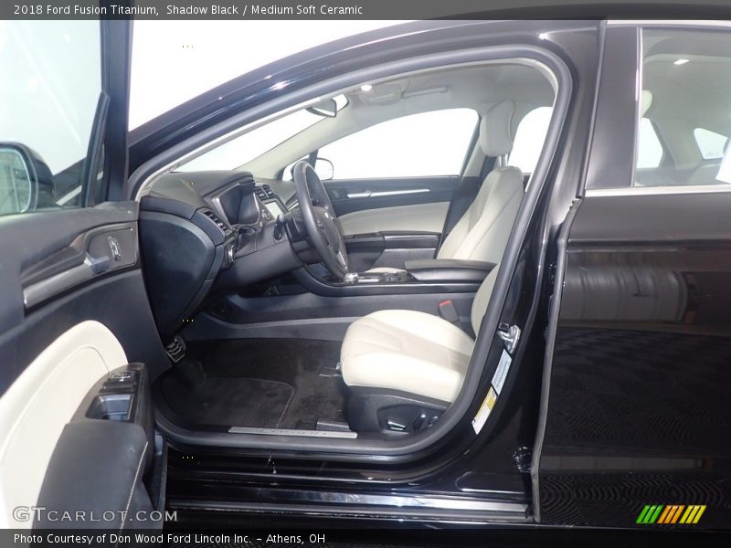 Shadow Black / Medium Soft Ceramic 2018 Ford Fusion Titanium