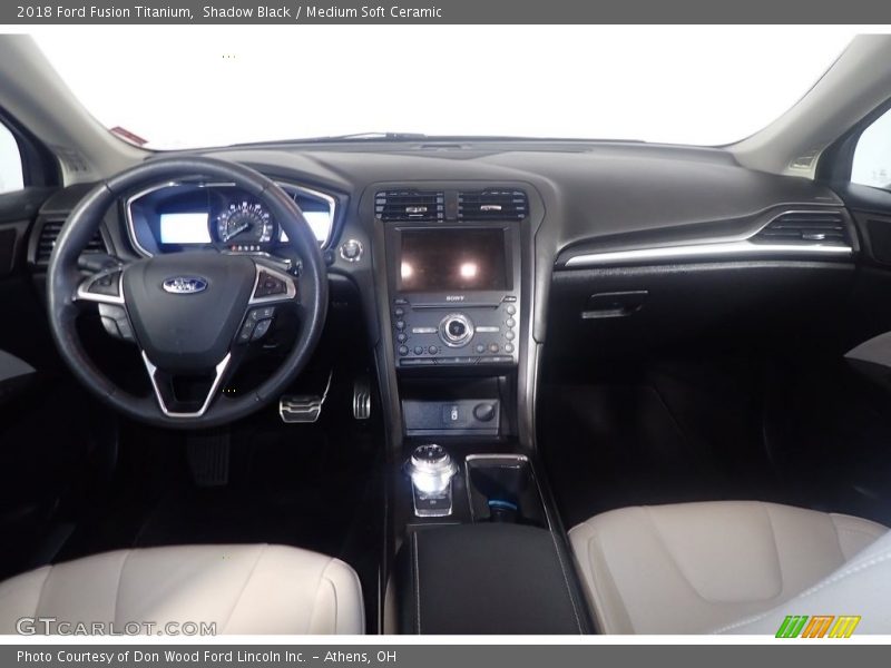Shadow Black / Medium Soft Ceramic 2018 Ford Fusion Titanium