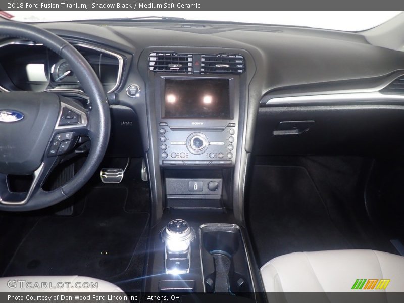 Shadow Black / Medium Soft Ceramic 2018 Ford Fusion Titanium