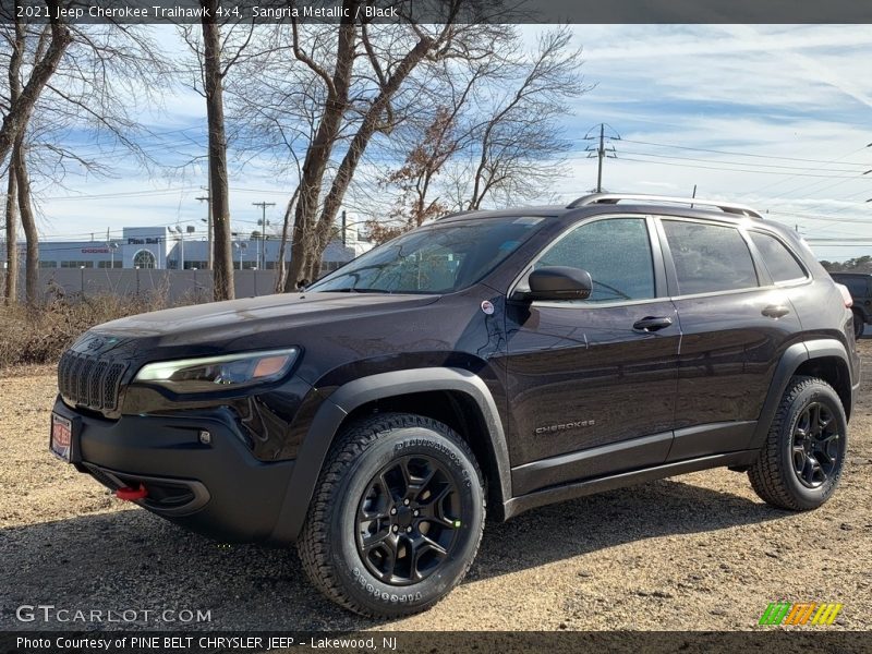 Sangria Metallic / Black 2021 Jeep Cherokee Traihawk 4x4