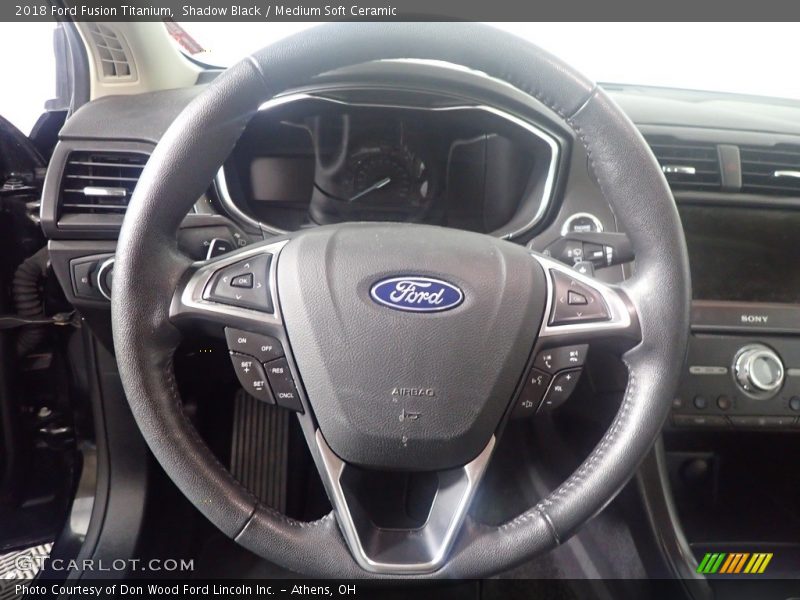 Shadow Black / Medium Soft Ceramic 2018 Ford Fusion Titanium