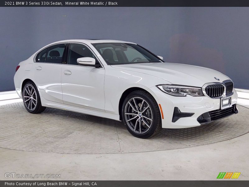 Mineral White Metallic / Black 2021 BMW 3 Series 330i Sedan