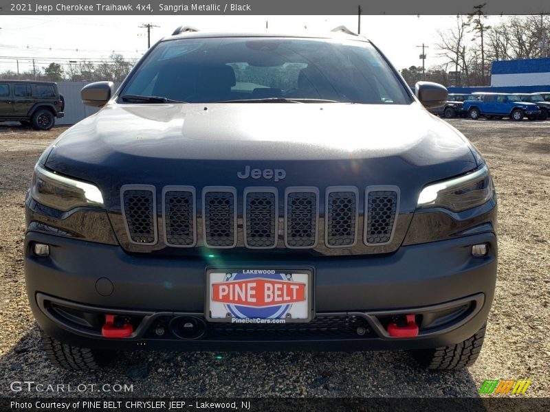Sangria Metallic / Black 2021 Jeep Cherokee Traihawk 4x4