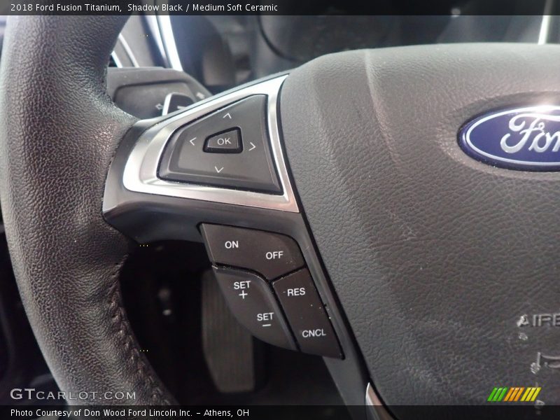 Shadow Black / Medium Soft Ceramic 2018 Ford Fusion Titanium