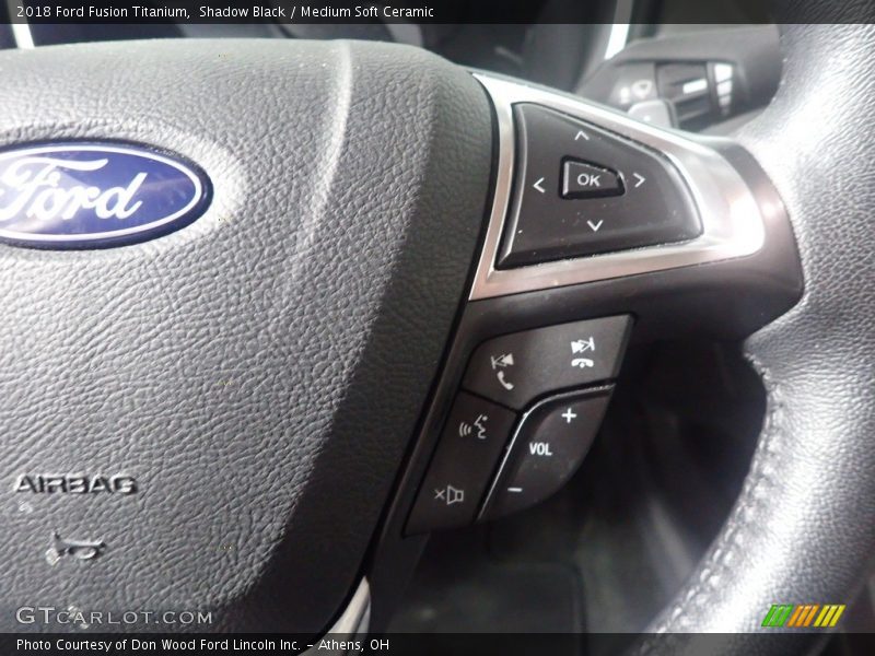 Shadow Black / Medium Soft Ceramic 2018 Ford Fusion Titanium
