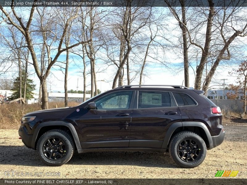 Sangria Metallic / Black 2021 Jeep Cherokee Traihawk 4x4