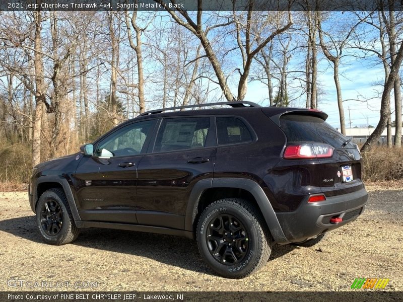Sangria Metallic / Black 2021 Jeep Cherokee Traihawk 4x4