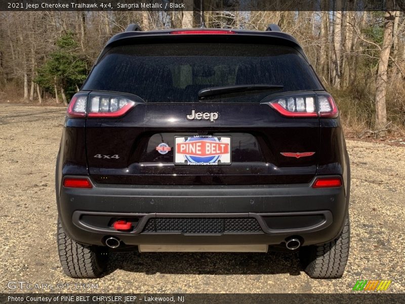 Sangria Metallic / Black 2021 Jeep Cherokee Traihawk 4x4