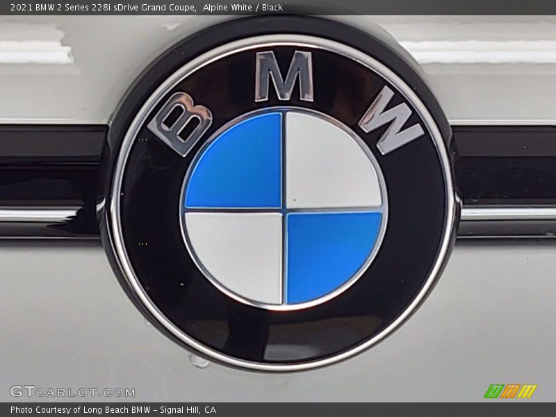 Alpine White / Black 2021 BMW 2 Series 228i sDrive Grand Coupe