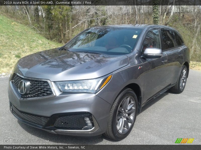 Gunmetal Metallic / Red 2019 Acura MDX A Spec SH-AWD