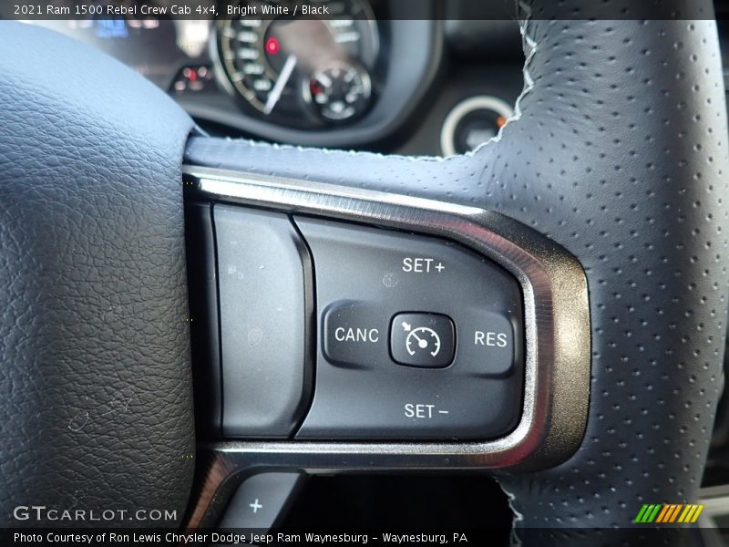 Bright White / Black 2021 Ram 1500 Rebel Crew Cab 4x4