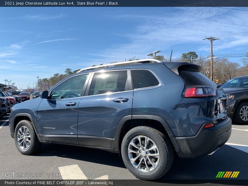 Slate Blue Pearl / Black 2021 Jeep Cherokee Latitude Lux 4x4