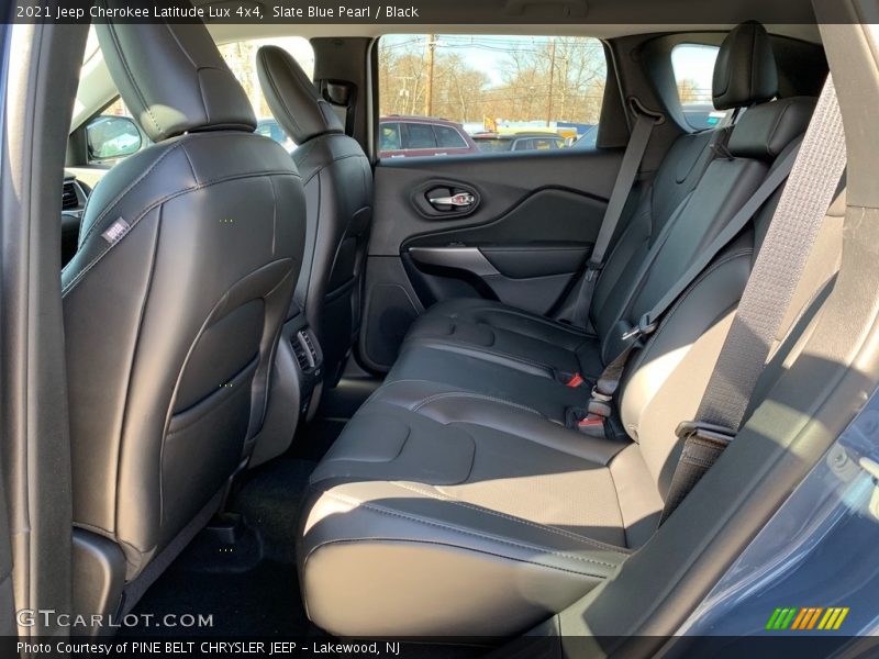 Slate Blue Pearl / Black 2021 Jeep Cherokee Latitude Lux 4x4