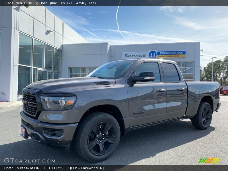Anvil / Black 2021 Ram 1500 Big Horn Quad Cab 4x4