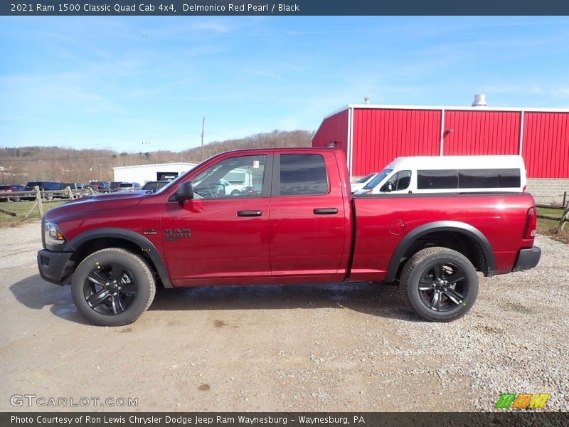 Delmonico Red Pearl / Black 2021 Ram 1500 Classic Quad Cab 4x4