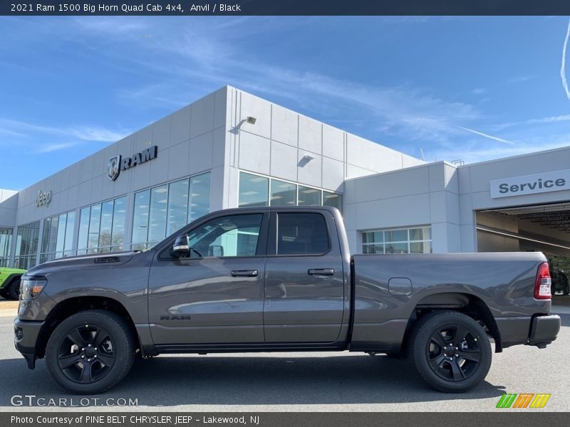 Anvil / Black 2021 Ram 1500 Big Horn Quad Cab 4x4