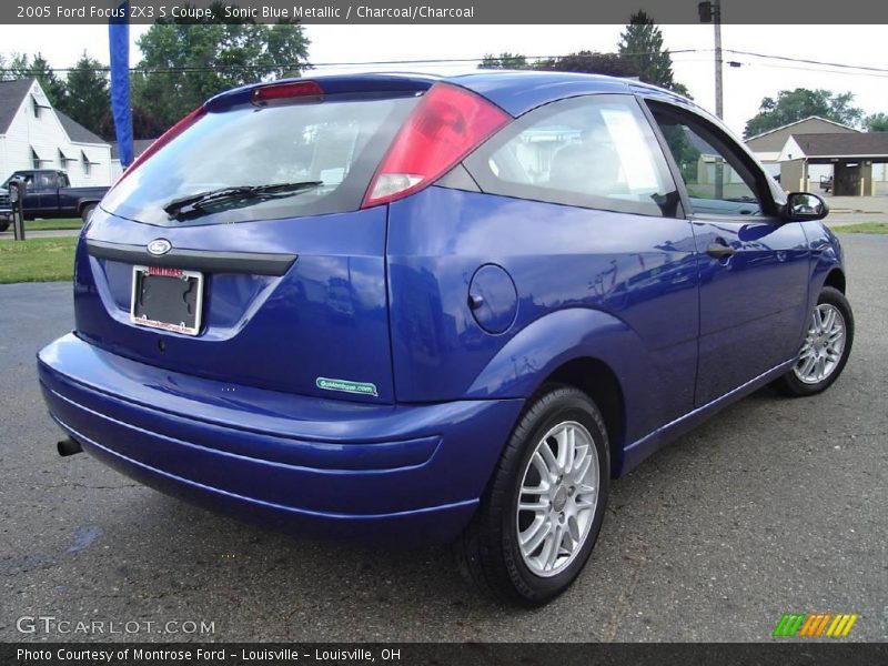 Sonic Blue Metallic / Charcoal/Charcoal 2005 Ford Focus ZX3 S Coupe