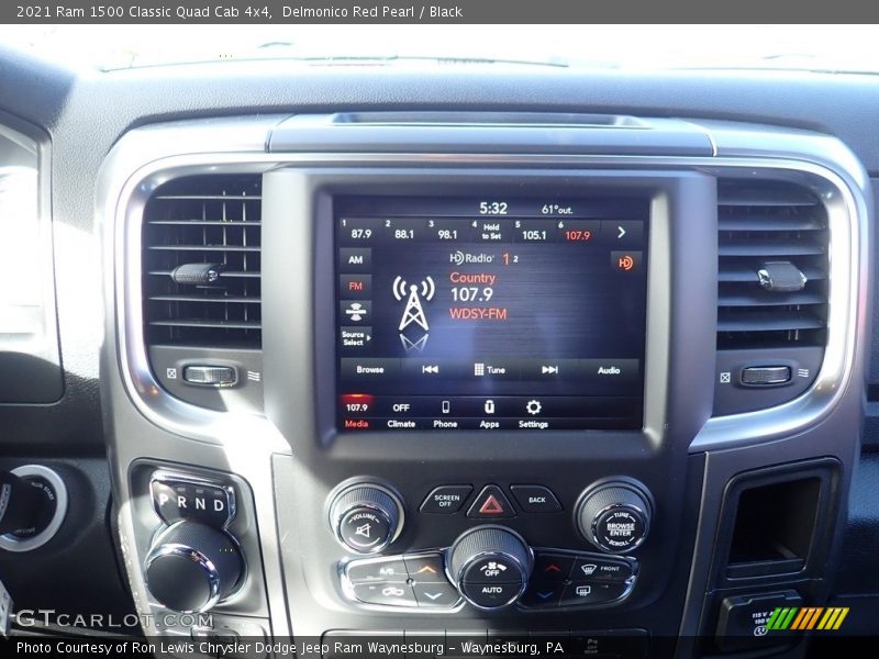 Delmonico Red Pearl / Black 2021 Ram 1500 Classic Quad Cab 4x4