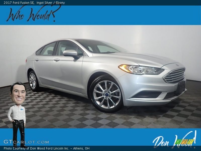 Ingot Silver / Ebony 2017 Ford Fusion SE