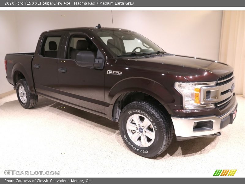 Magma Red / Medium Earth Gray 2020 Ford F150 XLT SuperCrew 4x4