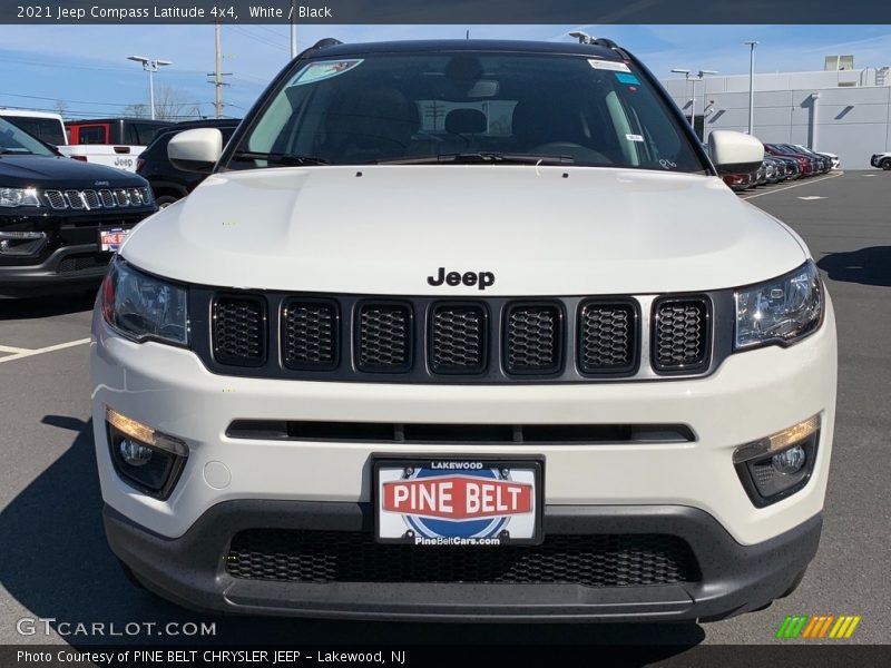 White / Black 2021 Jeep Compass Latitude 4x4