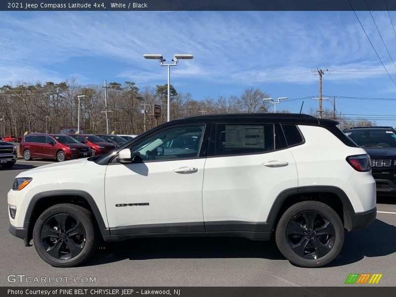 White / Black 2021 Jeep Compass Latitude 4x4