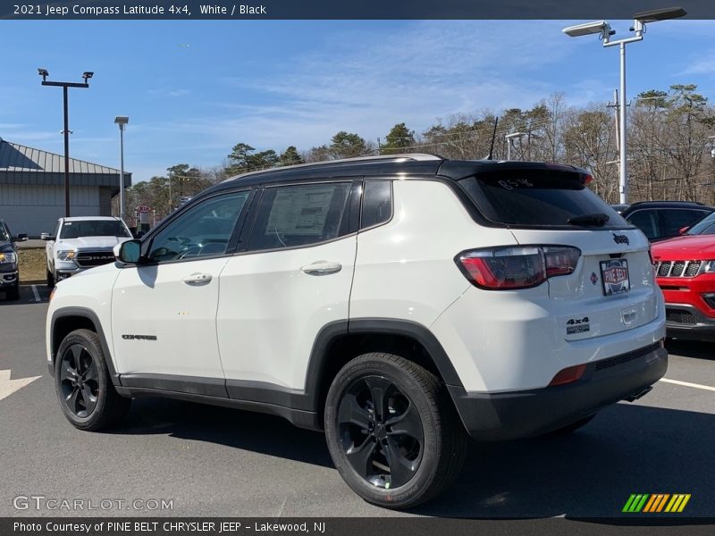 White / Black 2021 Jeep Compass Latitude 4x4