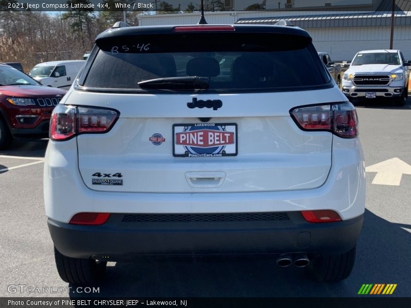 White / Black 2021 Jeep Compass Latitude 4x4