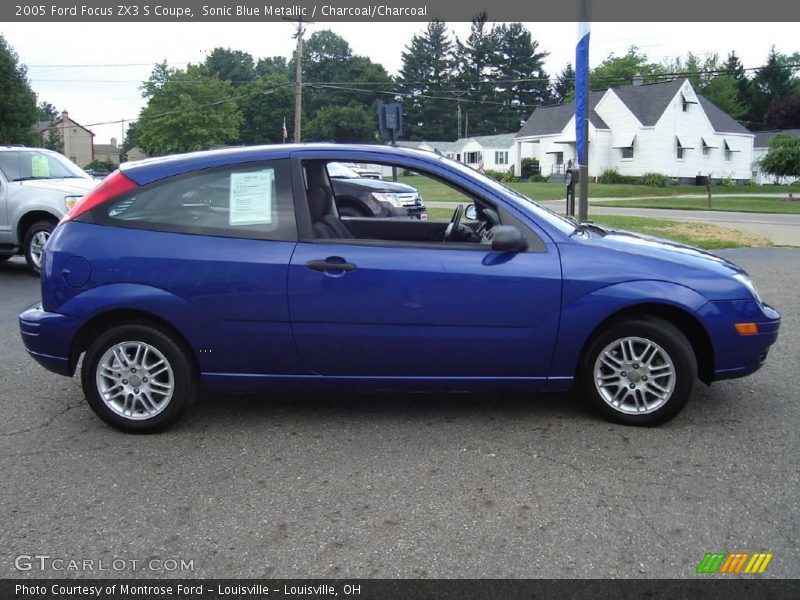 Sonic Blue Metallic / Charcoal/Charcoal 2005 Ford Focus ZX3 S Coupe
