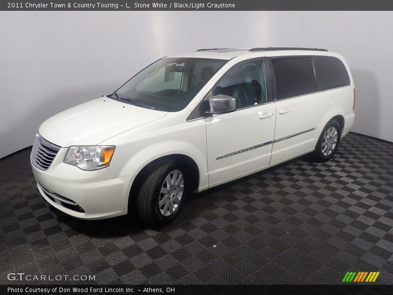 Stone White / Black/Light Graystone 2011 Chrysler Town & Country Touring - L