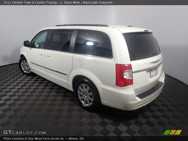 Stone White / Black/Light Graystone 2011 Chrysler Town & Country Touring - L